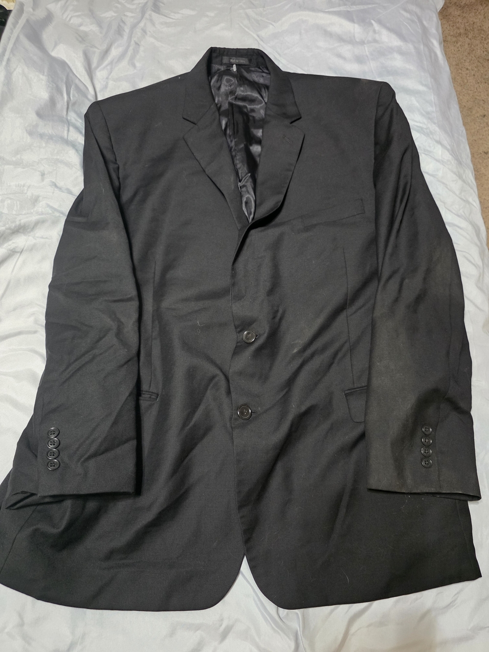 Calvin Klein Men's Black Two-Button Blazer